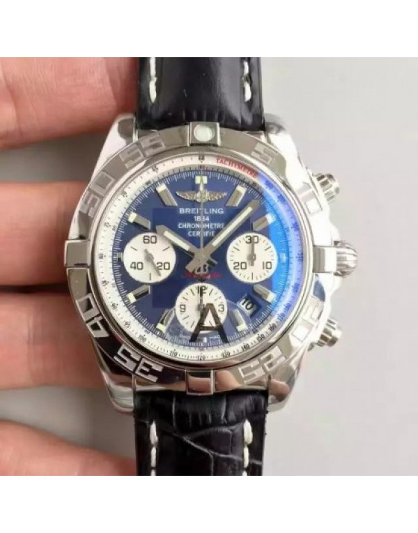 Replica Breitling Chronomat 44 AB011012/C788/435X/A20BA.1 Noob Stainless Steel Blue Dial Swiss 7750