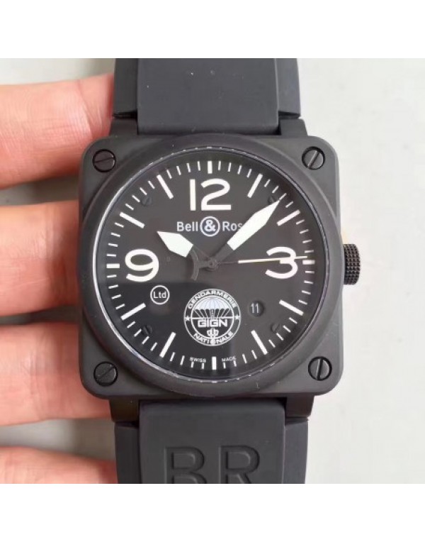 Replica Bell & Ross BR 03-92 GIGN ZF PVD Black...
