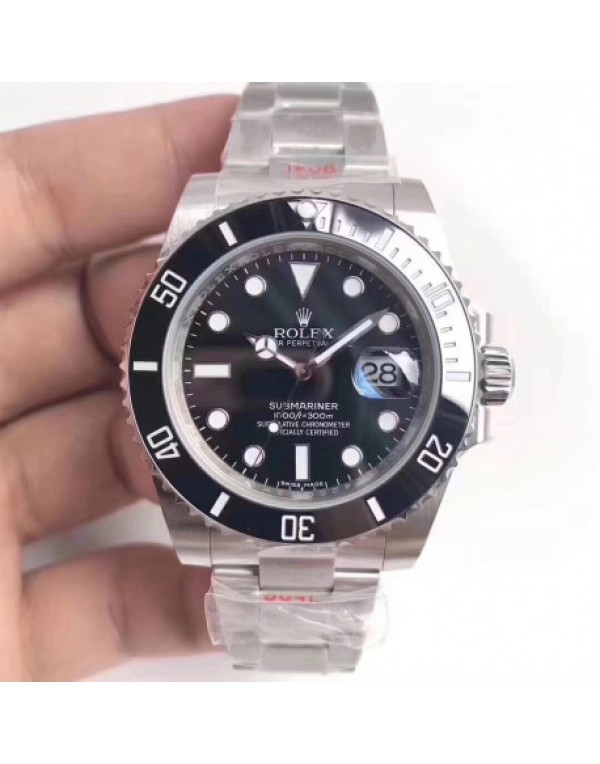Replica Rolex Submariner Date 116610LN 2018 Noob V9 Stainless Steel 904L Black Dial Swiss 3135