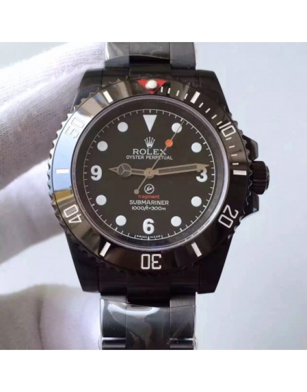Replica Rolex Submariner 114060 Fragment JF PVD Bl...