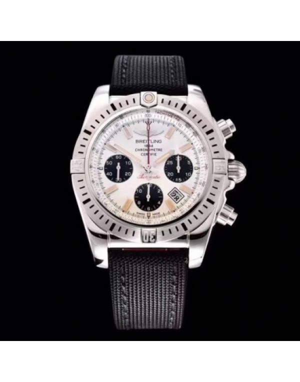 Replica Breitling Chronomat 44 airbone 30th Anniversary AB0115 GF Stainless Steel White Dial Swiss 7750