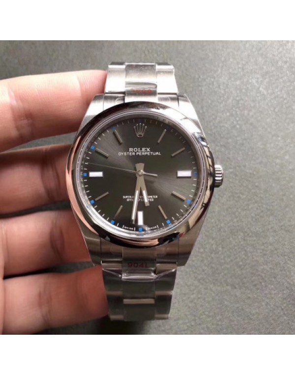 Replica Rolex Oyster Perpetual 39 114300 GM Stainless Steel 904L Anthracite Dial Swiss 3132